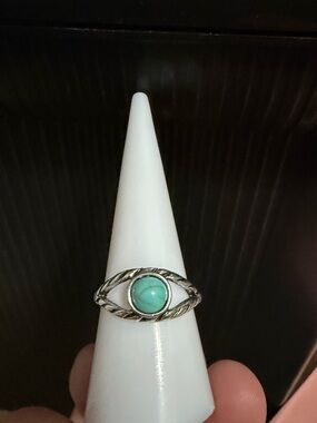 Turquoise Eye Ring - Blue Stone

*Size 7*